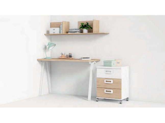 Bureau de 120 cm avec pied architecte Z04 - EXOJO