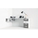 Bureau de 202 cm avec bas 4 tiroirs Z05 - EXOJO