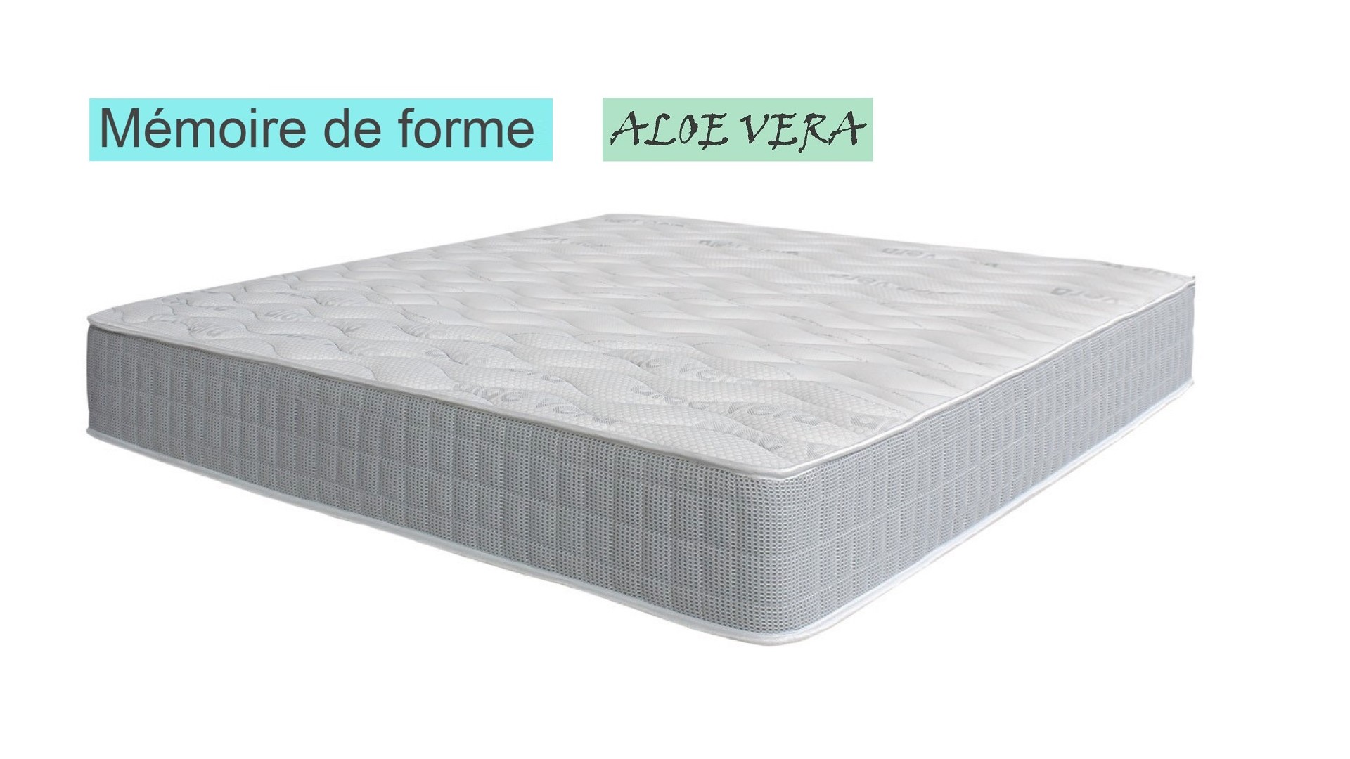 Matelas Adulte Mousse MEMOIRE de FORME et ALOE VERA