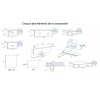 Chambre enfant avec lit composé de multiples coffres F152 - GLICERIO EVOLUTION