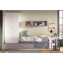 Chambre ado avec bureau perpendiculaire F154 - GLICERIO EVOLUTION