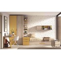 Chambre ado bicolore avec lit gigogne F155 - GLICERIO EVOLUTION