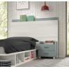 Chambre enfant avec lit 2 coffres et bibliothèque F305 - GLICERIO EVOLUTION