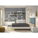 Chambre ado avec lit double 140 x 190 cm F309 - GLICERIO EVOLUTION