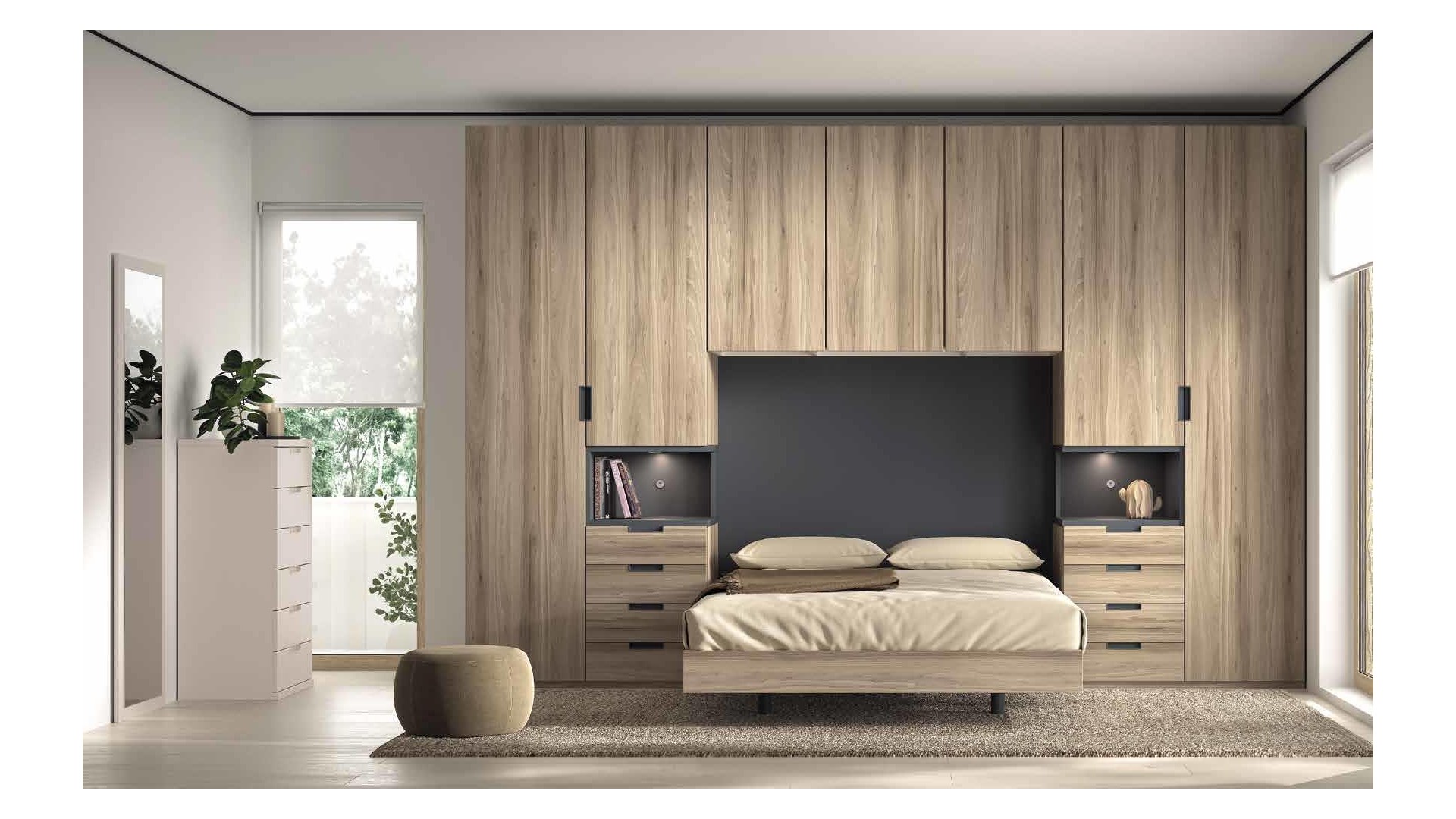 Chambre avec lit double et pont de lit F310 - GLICERIO EVOLUTION