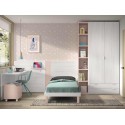 Chambre enfant fille avec lit et bureau F311 - GLICERIO EVOLUTION