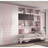 Chambre fillette avec lit escamotable avec bureau F253 - GLICERIO EVOLUTION