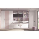 Chambre fillette avec lit escamotable avec bureau F253 - GLICERIO EVOLUTION