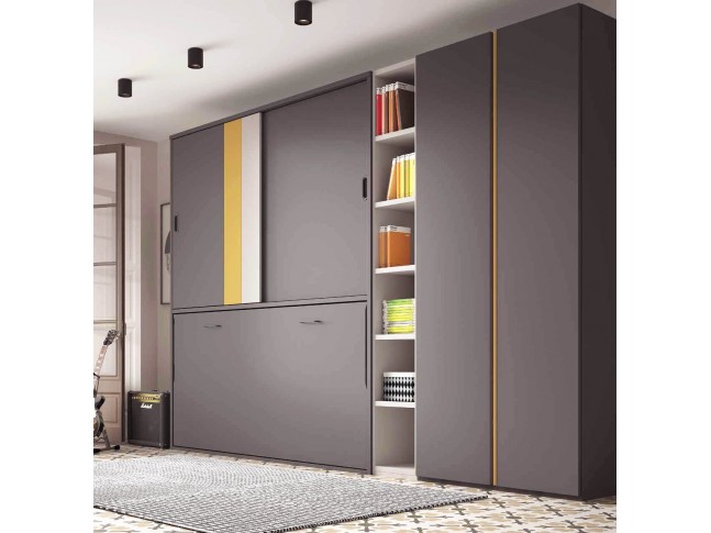 Chambre ado avec lit escamotable horizontal F254 - GLICERIO EVOLUTION