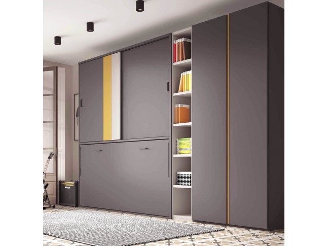 Chambre ado avec lit escamotable horizontal F254 - GLICERIO EVOLUTION