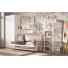 Chambre enfant fille avec lit escamotable bureau F257 - GLICERIO EVOLUTION