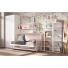 Chambre enfant fille avec lit escamotable bureau F257 - GLICERIO EVOLUTION