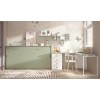 Chambre enfant avec lit escamotable et bureau d'angle F258