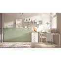 Chambre enfant avec lit escamotable et bureau d'angle F258 - GLICERIO EVOLUTION