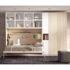 Lit escamotable horizontal avec bibliothèque F260 - GLICERIO EVOLUTION