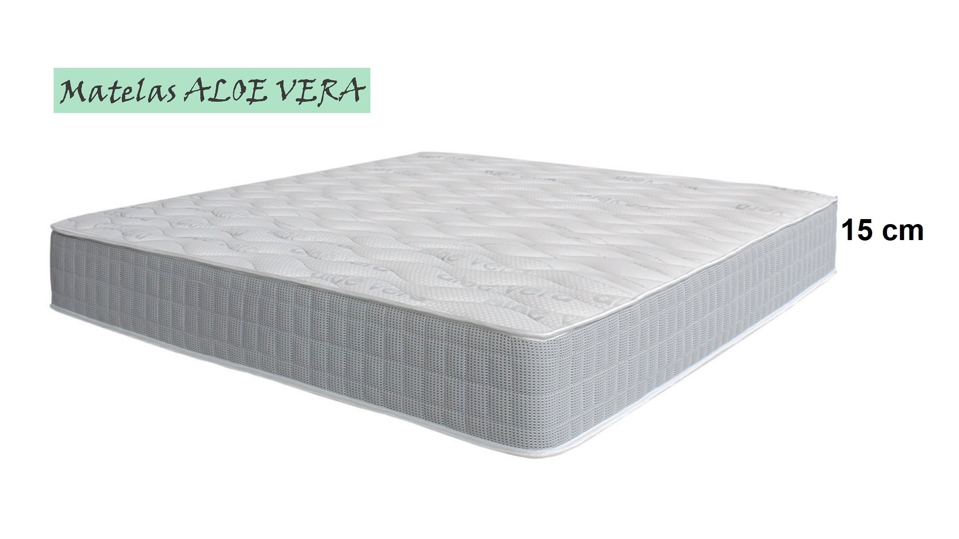 Matelas Enfant / Ado Mousse ALOE VERA 90 x 190 et 90 x 200 cm Epaisseur 15 cm