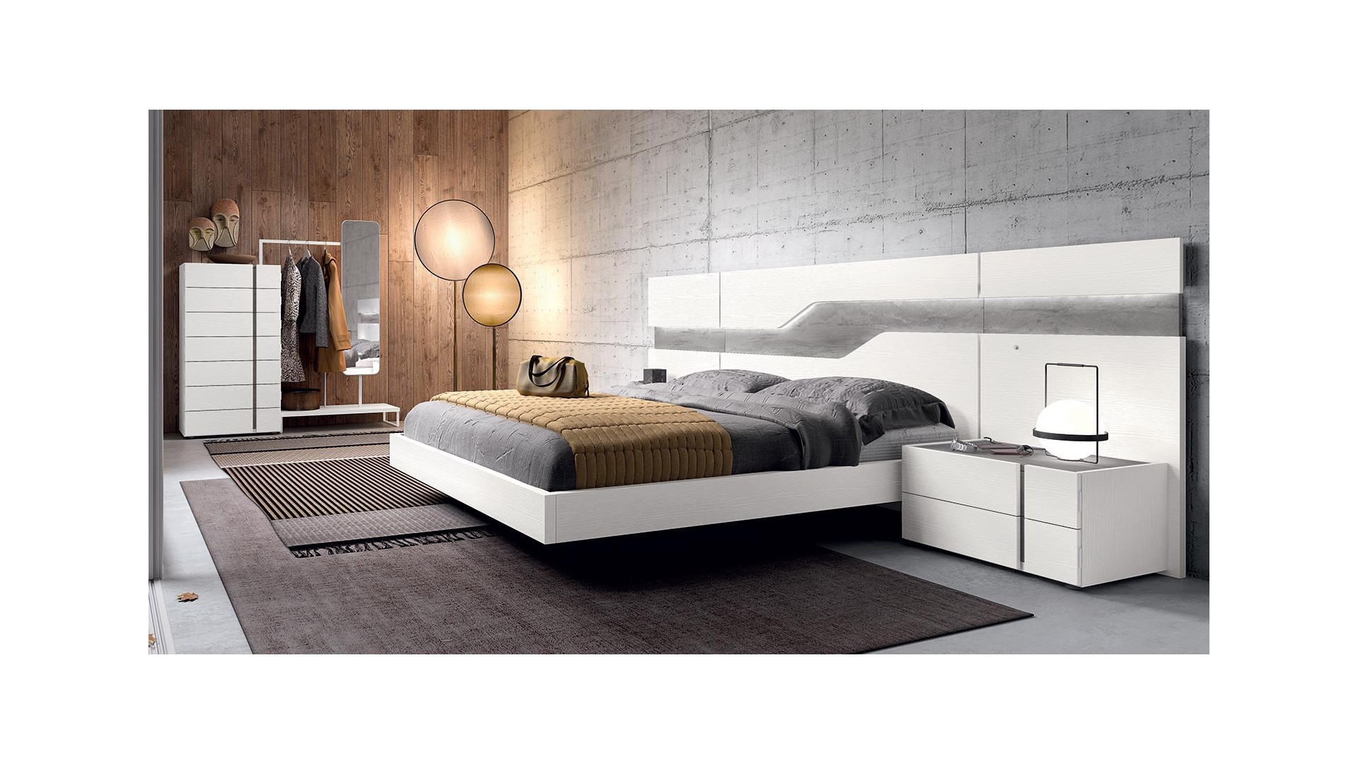 Chambre à coucher adulte PERSONNALISABLE COSMO 10 - GLICERIO