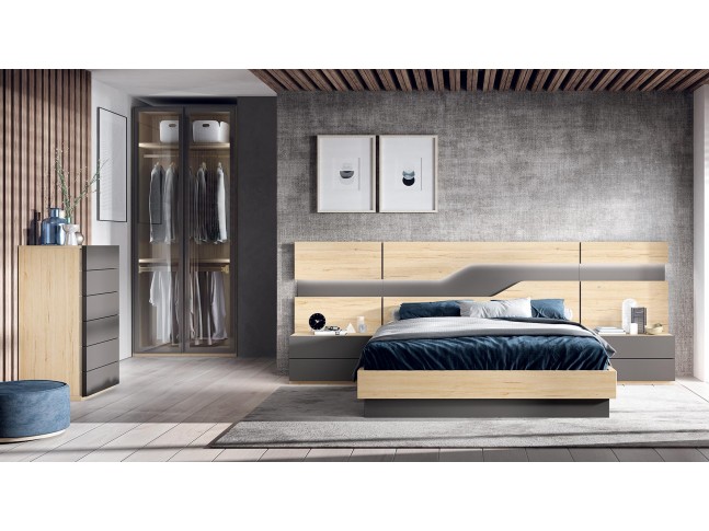 Chambre adulte moderne PERSONNALISABLE COSMO 11 - GLICERIO