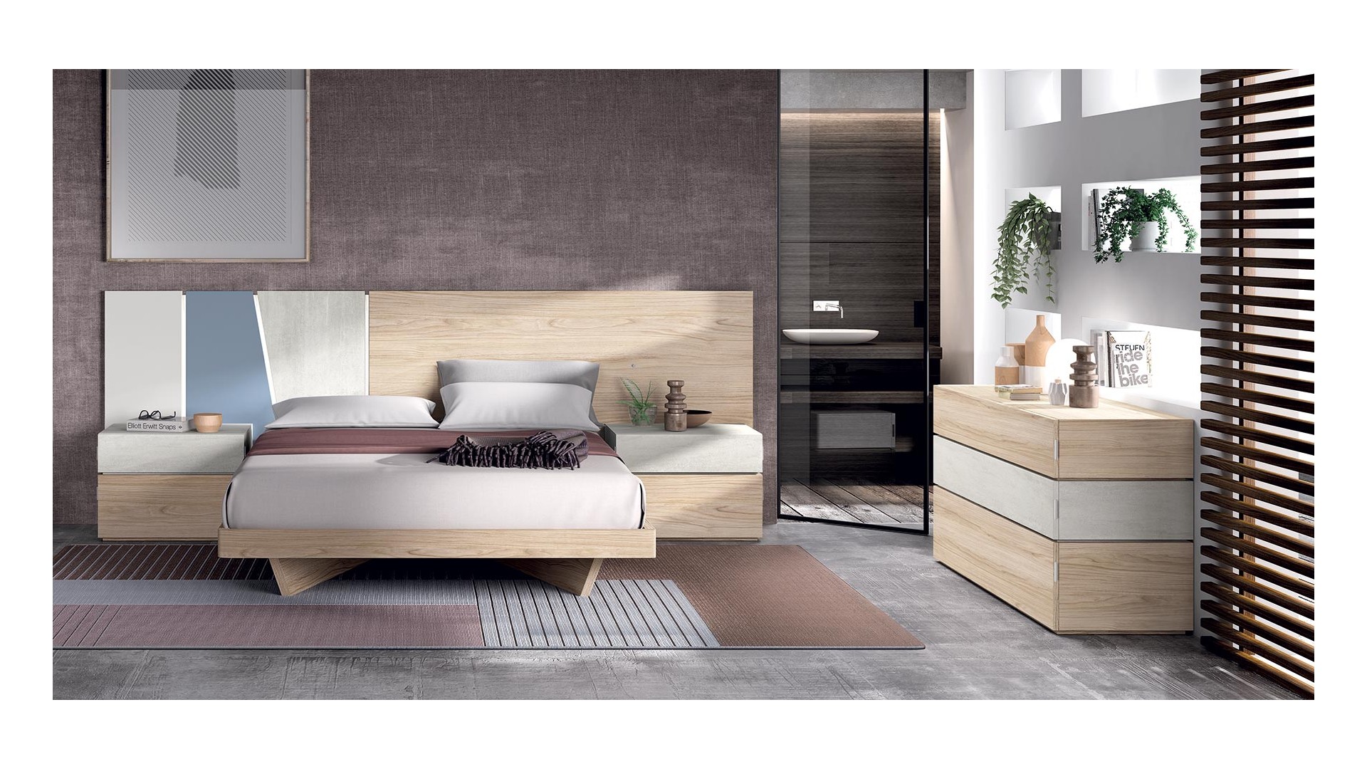 Chambre adulte moderne PERSONNALISABLE COSMO 15 - GLICERIO