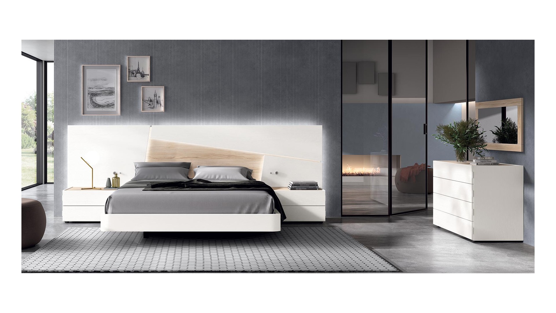 Lit adulte design PERSONNALISABLE COSMO 18 - GLICERIO