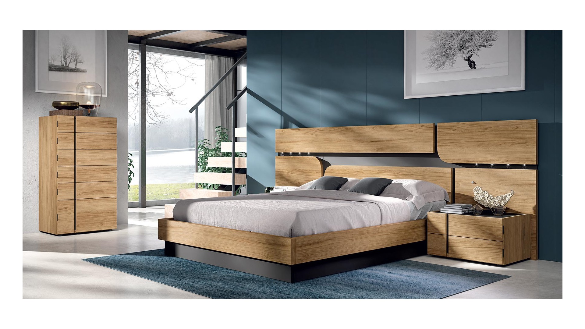 Chambre adulte complète PERSONNALISABLE COSMO 21 - GLICERIO