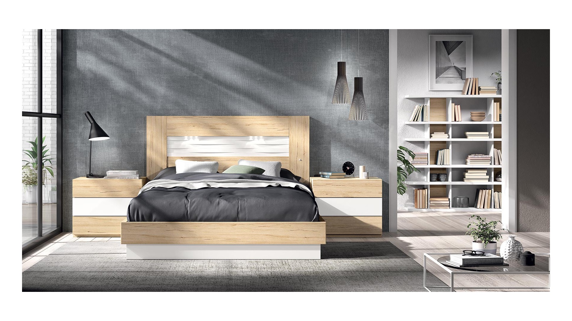 Chambre adulte moderne PERSONNALISABLE COSMO 23 - GLICERIO