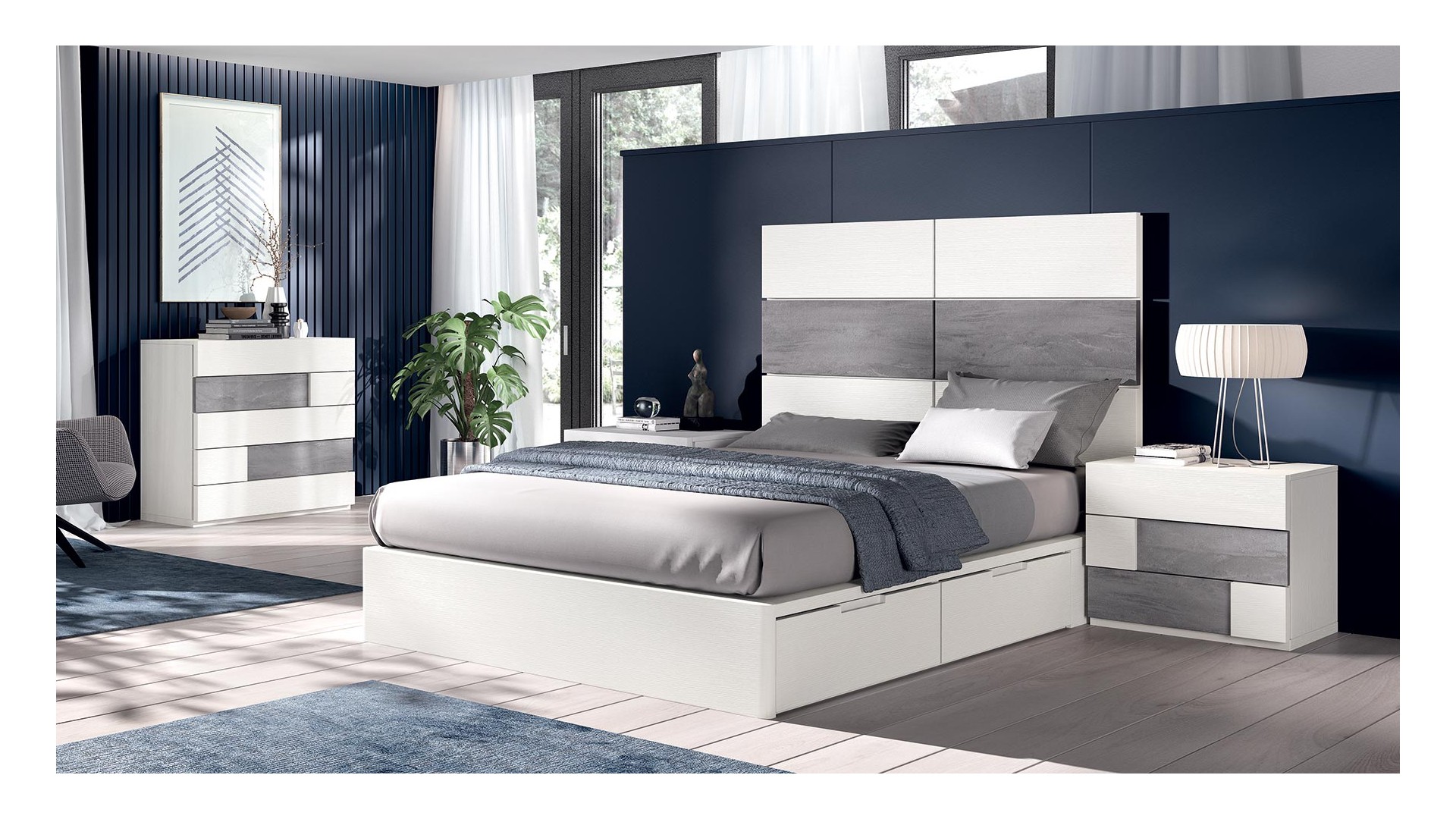 Chambre adulte complete PERSONNALISABLE COSMO 29- GLICERIO