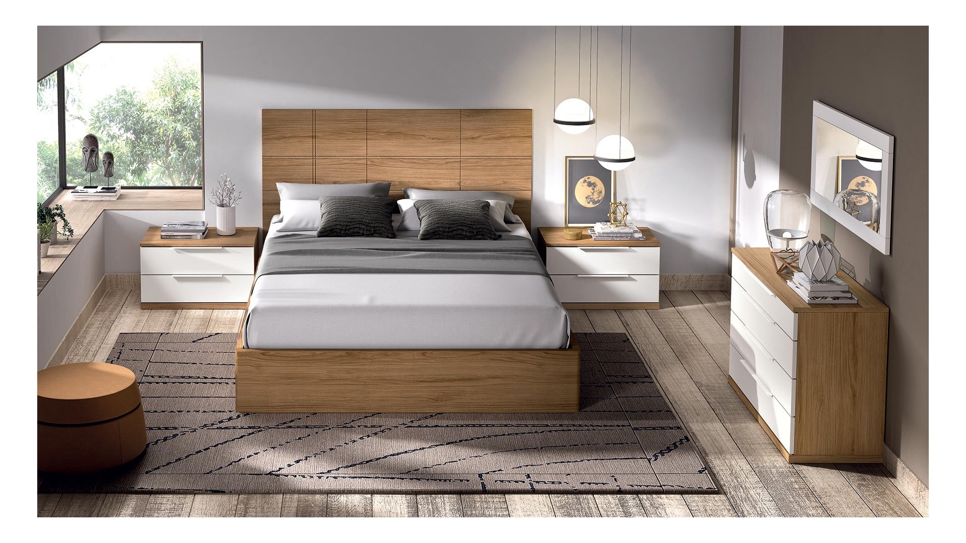 Chambre adulte moderne PERSONNALISABLE COSMO 31 - GLICERIO