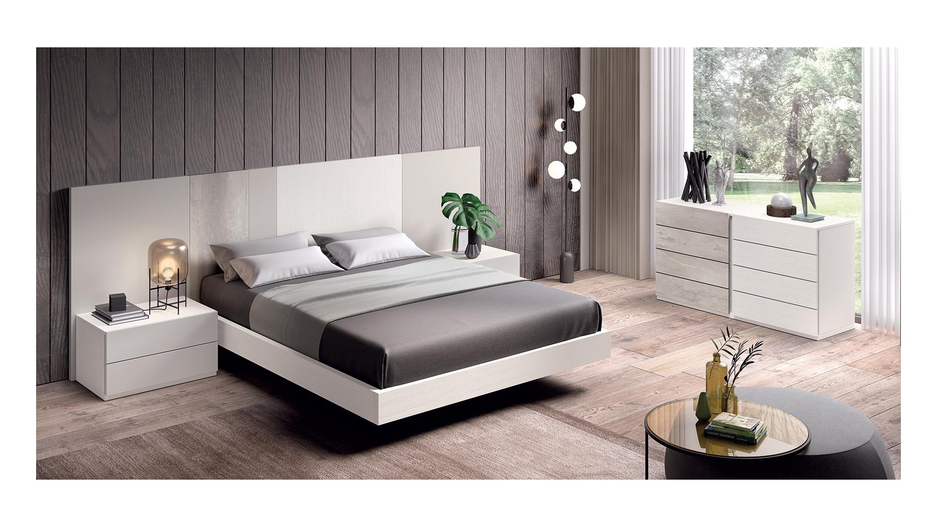 Lit adulte design PERSONNALISABLE COSMO 32- GLICERIO