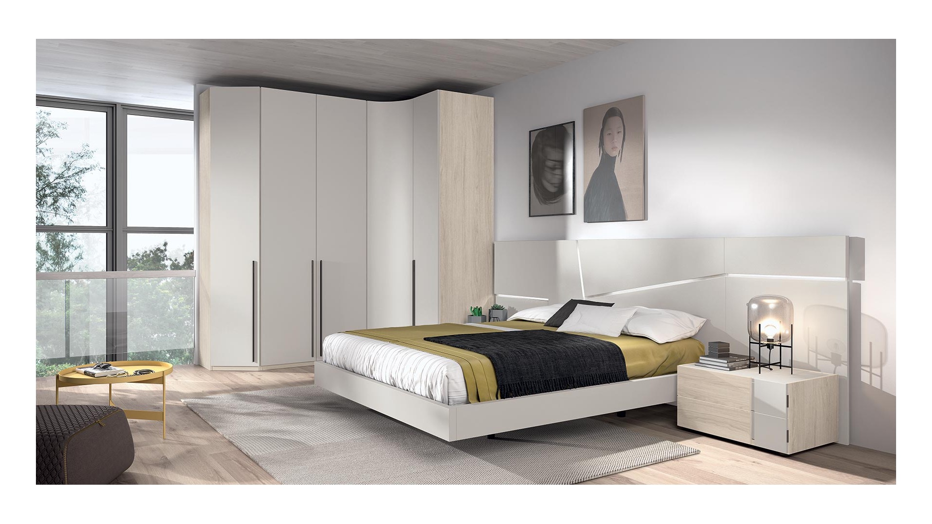 Chambre adulte complete PERSONNALISABLE COSMO 37 - GLICERIO