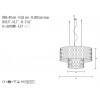 Suspension design NEST Diametre 85 - 40 cm - SELENE 