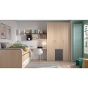 Chambre enfant avec lit gigogne W009 - GLICERIO