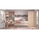 Chambre enfant avec lit gigogne W015 - GLICERIO