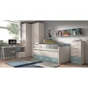 Chambre enfant avec lit gigogne W016 - GLICERIO