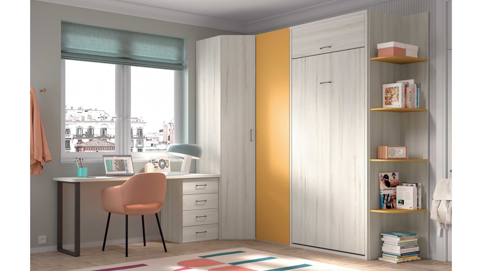 Chambre avec lit escamotable vertical W025 - GLICERIO