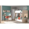 Lit superposé avec lit gigogne W029 - GLICERIO