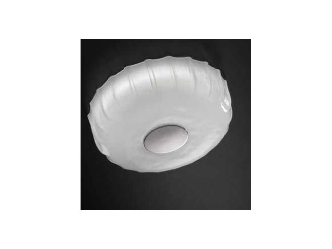 Plafonnier Design BIG CAP Verre Blanc - SELENE 