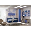 Chambre enfant PERSONNALISABLE KC13 lit canapé et lit gigogne - MORETTI COMPACT