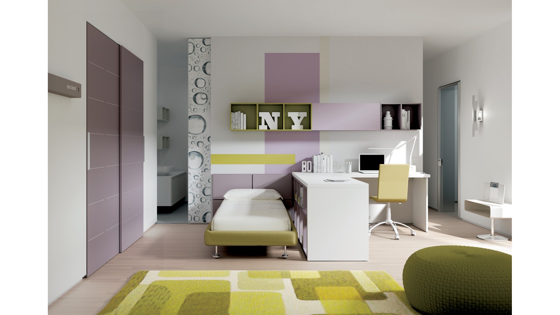Chambre enfant PERSONNALISABLE KC18 - MORETTI COMPACT