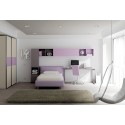 Chambre enfant PERSONNALISABLE KC21 lit coffre rembourré - MORETTI COMPACT