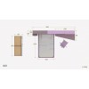 Chambre enfant PERSONNALISABLE KC21 lit coffre rembourré - MORETTI COMPACT