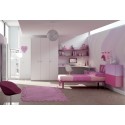 Chambre enfant PERSONNALISABLE KC29 avec lit simple - MORETTI COMPACT