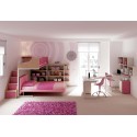 Chambre enfant PERSONNALISABLE KS13 lits superposés en mezzanine - MORETTI COMPACT