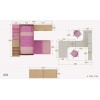 Chambre enfant PERSONNALISABLE KS13 lits superposés en mezzanine - MORETTI COMPACT