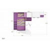 Chambre enfant PERSONNALISABLE KS14 lits superposés en mezzanine - MORETTI COMPACT