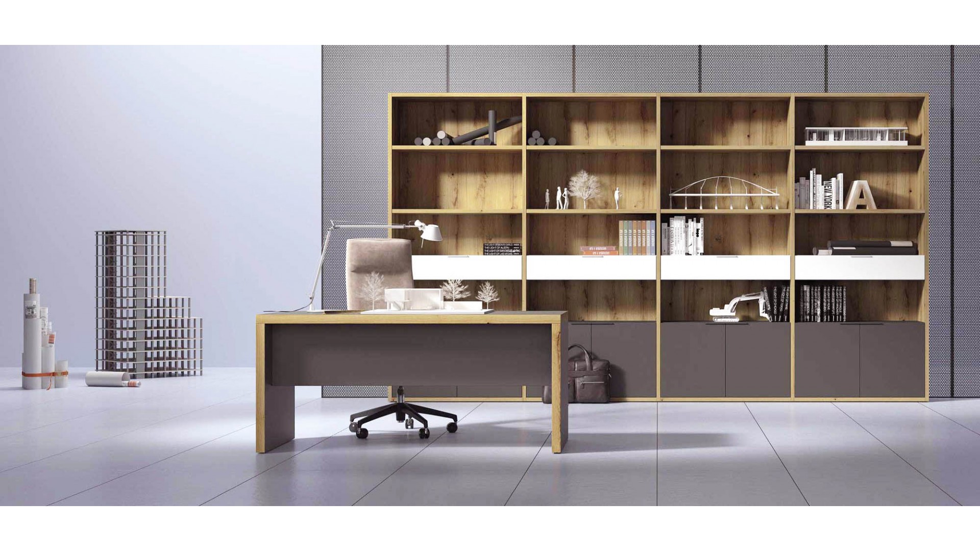 Bibliothèque et bureau Ambiance 41 - ARASANZ