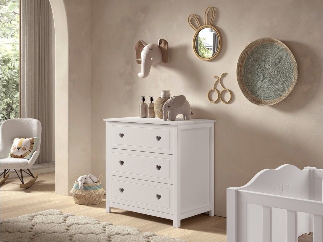 Commode chambre fillette EMILIE 3 tiroirs - SONUIT