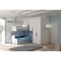 Chambre enfant PERSONNALISABLE KS24 lits superposés en mezzanine - MORETTI COMPACT