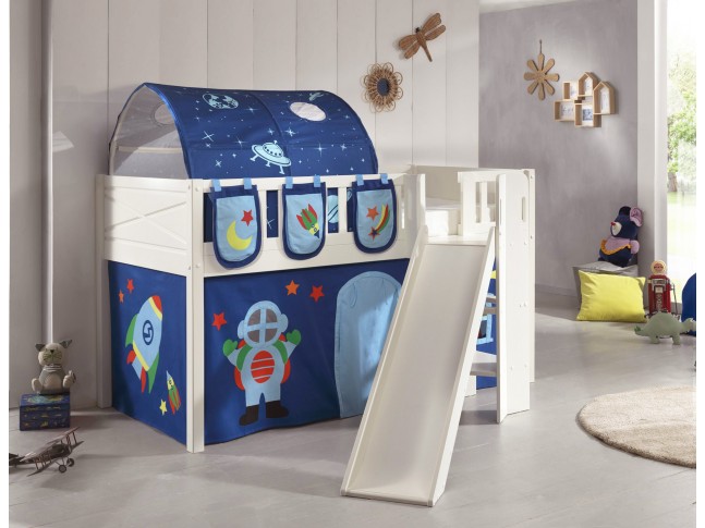 Lit toboggan cabane HARRY avec accessoires ASTRO - SONUIT