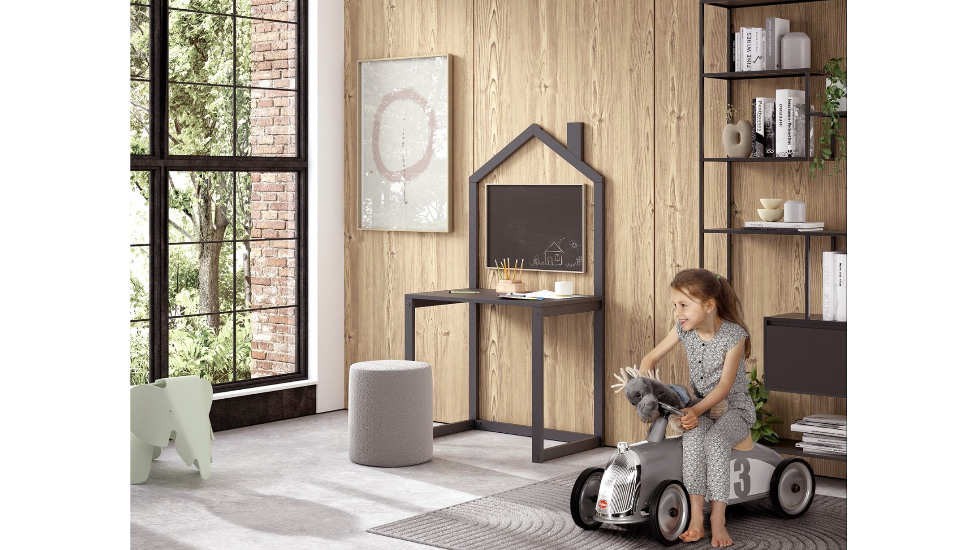 Bureau enfant NICE anthracite - SONUIT